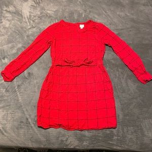 A New Day Red Plaid Dress